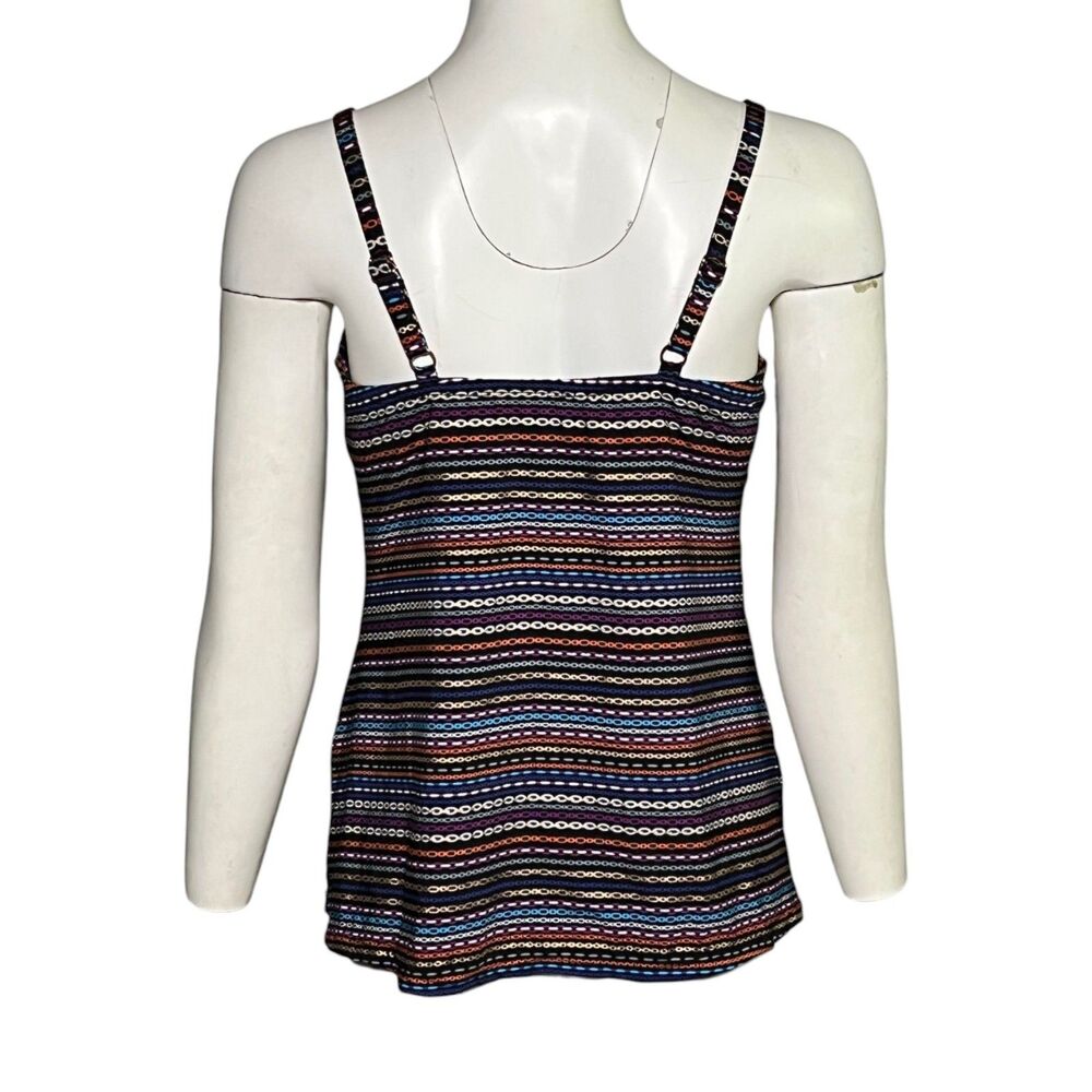 Miraclesuit Love Knot Tankini Top 10 Shimmer Links Underwire Slimming Swimwear - Picture 4 of 9